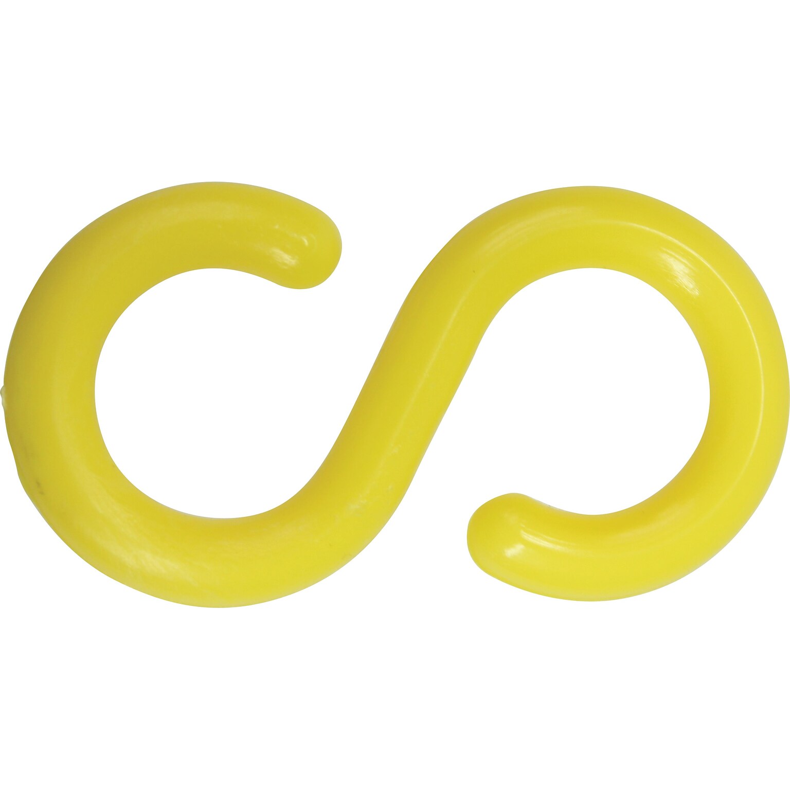 Accuform S-Hook, Accessory For Linking & Unlinking Separate Lengths of Plastic Chain, Yellow (PRC242YL)