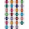 Medical Arts Press® Products Compatible Alphabetic Labels, Assorted Colors, 1x1-1/4, 14,000 Labels