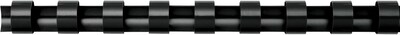 Fellowes 3/4 Plastic Binding Spine Comb, 150 Sheet Capacity, Black, 25/Pack (52509)
