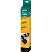 Fellowes 1/4 Plastic Binding Spine Comb, 20 Sheet Capacity, White, 100/Pack (52370)