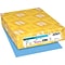 Astrobrights Colored Paper, 24 lbs., 8.5 x 11, Lunar Blue, 500 Sheets/Ream (22521/21528)