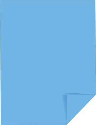 Astrobrights Colored Paper, 24 lbs., 8.5" x 11", Lunar Blue, 500 Sheets/Ream (22521/21528)