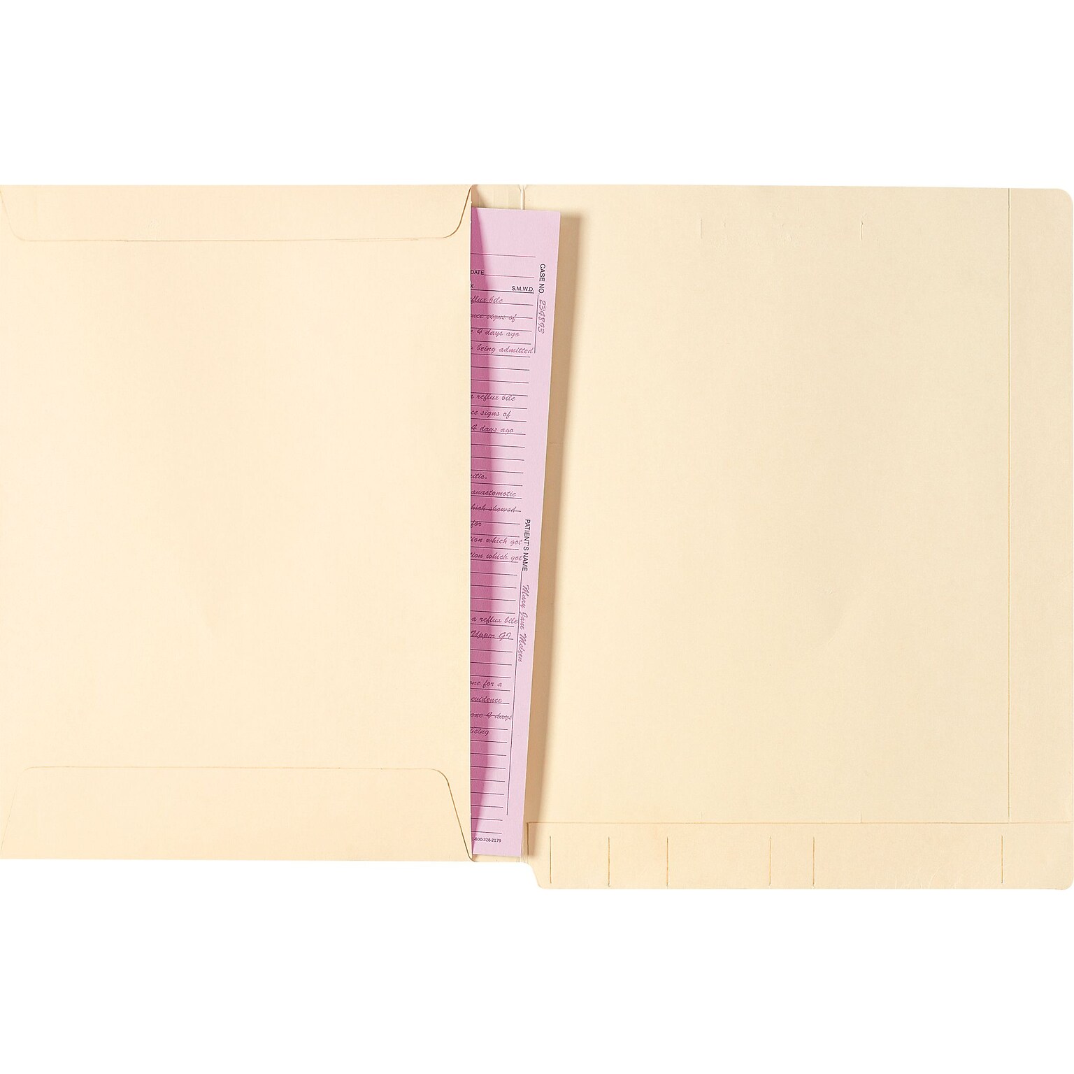Medical Arts Press® Heavy-Duty End-Tab Folders with Full Front Pocket; No Fasteners, Letter Size, 50/Box