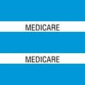 Medical Arts Press® Large Chart Divider Tabs; Medicare, Lt. Blue