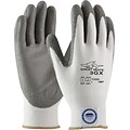 PIP Great White Dyneema Diamond/Lycra 3GX™ Cut-Resistant Polyurethane Coated Gloves, Small, White/Gr