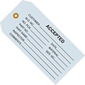Staples - 4 3/4 x 2 3/8 - Accepted (Blue) Inspection Tag, 1000/Case