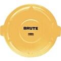 Rubbermaid® Round Brute® Receptable Lids, Yellow, Lid for 32 gal./ 121.12 liter