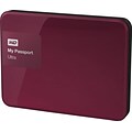 WD My Passport Ultra 2TB Portable External Hard Drive, Berry (WDBBKD0020BBY)