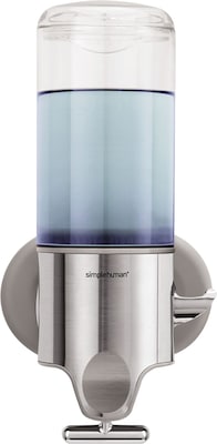 simplehuman® Wall-Mounted Single Pump Soap Dispenser, Silver (BT1034)