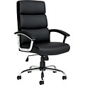 Exec Chair; Luxhide Upholstery, Blk, 21x18