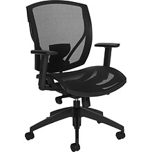 Offices To Go Synchro-Tilter Task Chair, Mesh, Black (TDOTG11310B)