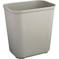 Rubbermaid Fire-Resistant Wastebasket Trash Can, Gray, 7 Gallons