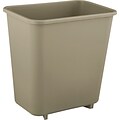 Rubbermaid Plastic Trash Can with no Lid, Beige, 2.03 gal. (FG295200BEIG)