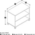 Bestar® Pro-Linea 28 Laminate 2-Shelf Bookcase, White (120160-1117)