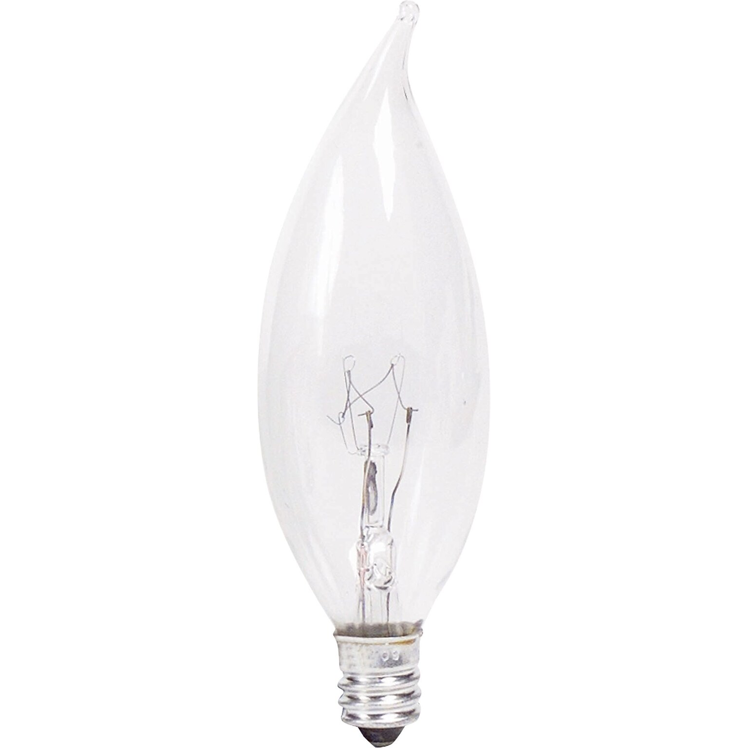 Philips® 60W Incandescent Light Bulb, BA9, Candelabra Base, 6/Pack (167213)