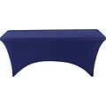 Iceberg 72L x 30W Stretch-Fabric Table Cover, Blue (16526)