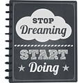 Staples® Arc System Customizable Poly Notebook System, Stop Dreaming Quote, 9-1/2 x 11-1/2, 60 Sheets