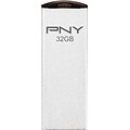 PNY Attache P-FDI32G/APPMT2 32GB USB 2.0 Micro Flash Drive, Matte Silver