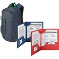 Free Convertible Day Pack Backpack When You Buy 2 Boxes of Smead® Lockit® Two Pocket Folders