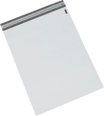 Poly Mailers, 14 1/2 x 19, White, 100/Case