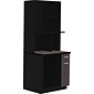 Safco 48"H Modular Break Room Appliance Hutch, Asian Night/Black (1706AN)