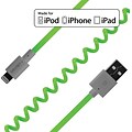 FLEX Coiled Sync and Charge Cables - Neon Green