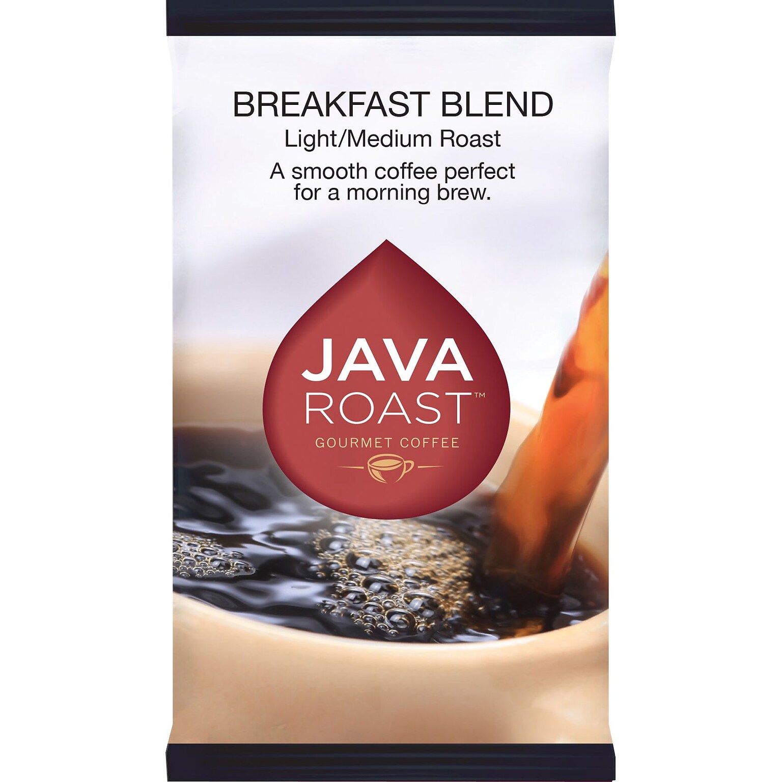 Java Roast Gourmet Breakfast Blend Ground Coffee with Filters; Regular, 1.75 oz., 42 Packets