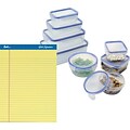 FREE 16-pc food storage set w/lids when you buy 2DZ Quill® Gold Signature Premium Series Ruled Pads