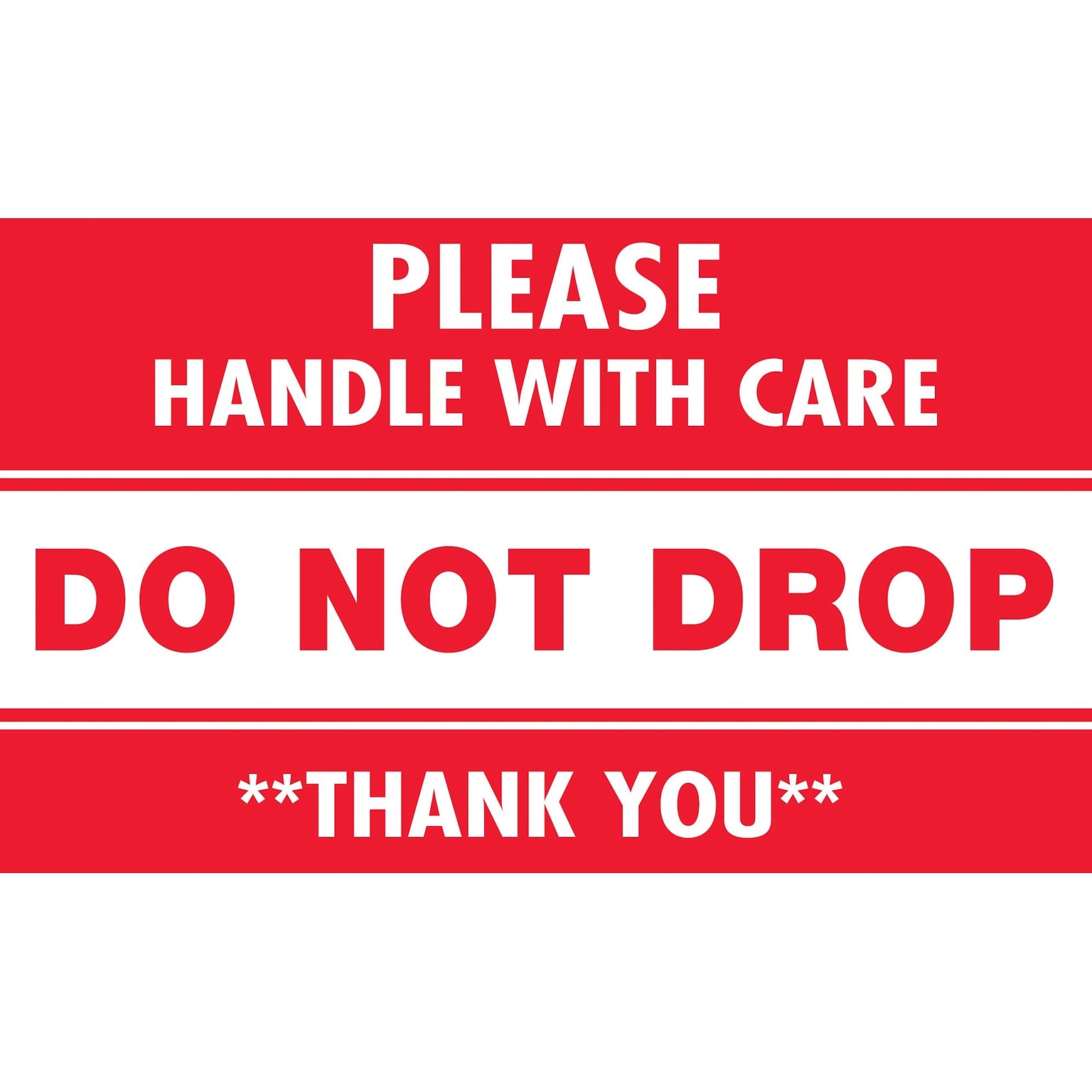 Tape Logic Please Handle with Care Do Not Drop Staples® Shipping Label, 3 x 5, 500/Roll