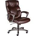 Quill Tarington Managers Chair, Bonded Leather, Brown, Seat: 20.9W x 20.1D, Back: 21.7W x 23.6H