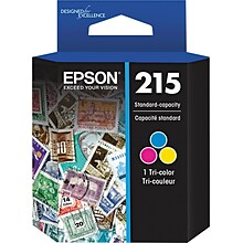 Epson T215 Tri-Color Standard Yield Ink   Cartridge