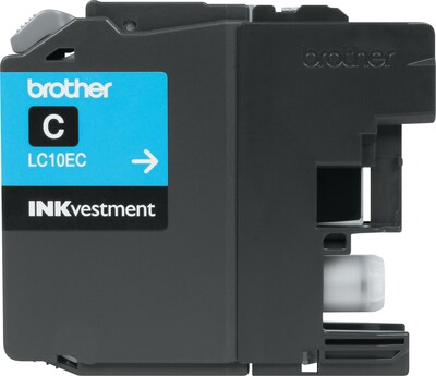 Brother LC10EC Cyan Extra High Yield Ink Cartridge, Prints Up to 1,200 Pages