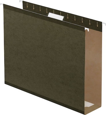 Quill Brand® Box Bottom Hanging File Folders, 3" Expansion, Letter Size, Dark Green, 25/Box (730052)