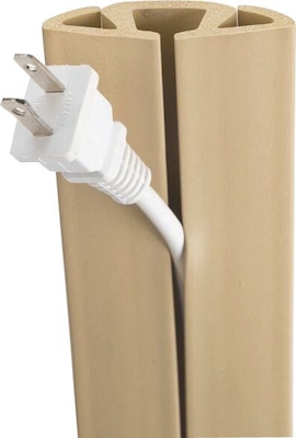 UT Wire Cord Cover Cable Protector, Beige, 5 ft.