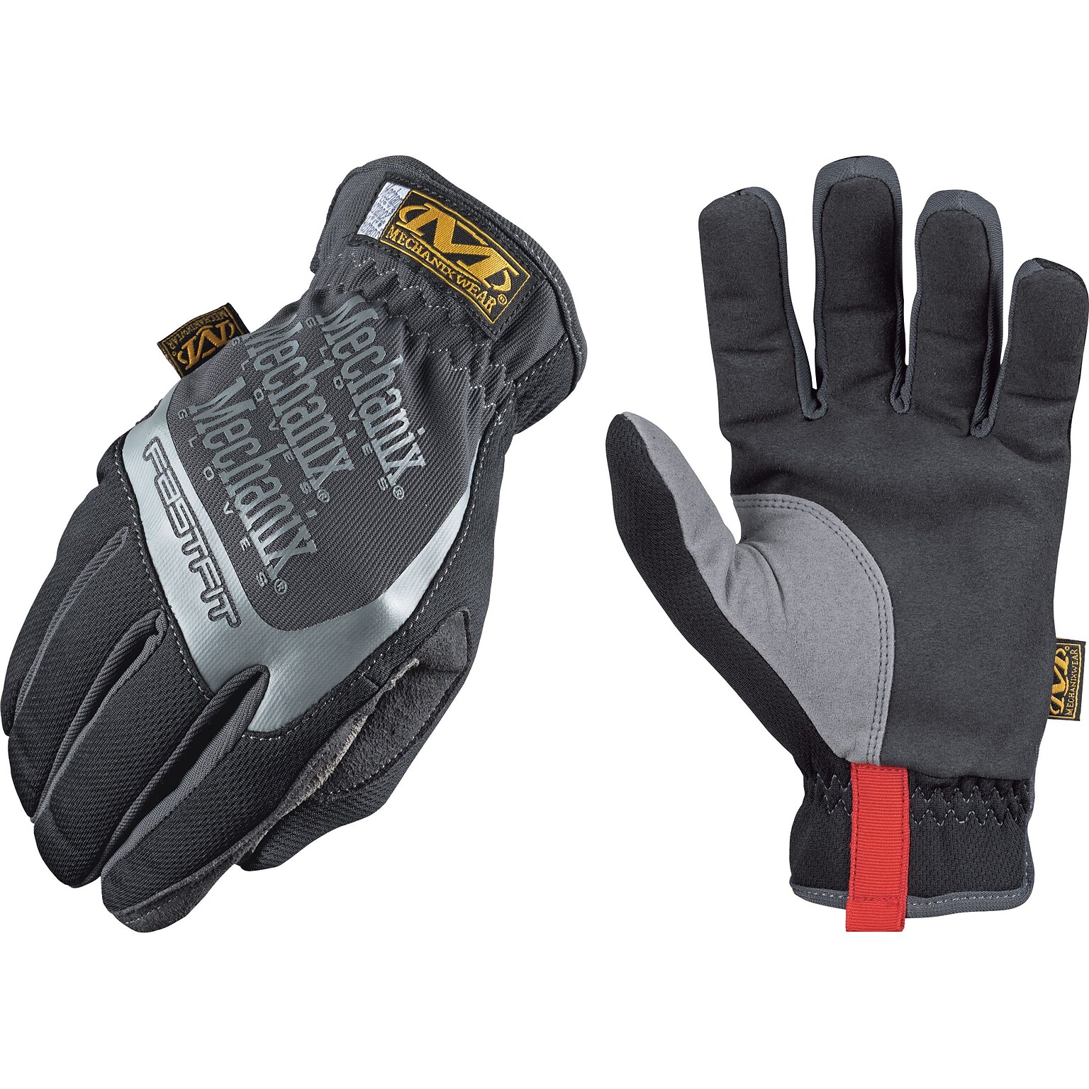 Mechanix Wear FastFit High Dexterity Work Gloves, Spandex/Synthetic, Elastic, Black, Medium, 1 Pair (MFF-05-009)