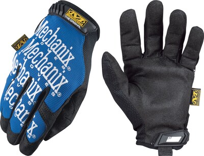 Mechanix Wear® Original® High Dexterity Gloves, Spandex/Synthetic, Hook & Loop Cuff, Medium, Blue