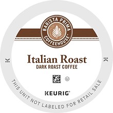 Barista Prima Italian Roast Coffee Keurig® K-Cup® Pods, Dark Roast, 24/Box (6614)