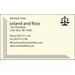 Custom 1-2 Color Business Cards, CLASSIC® Linen Baronial Ivory 80#, Flat Print, 1 Standard Ink, 1-Sided, 250/PK