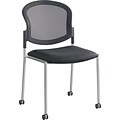 Safco Diaz™ Guest Chair, Steel, Multi-Use Black/Silver, Each (5009BL)