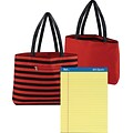 FREE Madison Striped Reversible Tote when you buy 2DZ Quill® Gold Signature Premium Ruled Pads