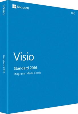 Visio Standard 2016 for Windows (1 User) [Product Key Card]