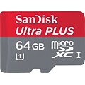 SanDisk® SD™ Cards; Mobile Ultra Micro SDXC™, 64GB, Class 10, With Adapter