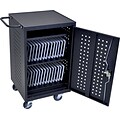 Luxor LLTM16-B-V2 16 Capacity Tablet Charging Cart Black