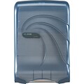 San Jamar® Large Capacity Ultrafold™ Towel Dispenser, Transparent Arctic Blue, Each (T1790TBL)