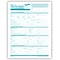 Medical Arts Press® Dental Registration and History Form, Welcome, Toothbrush, Teal Design, No Punch