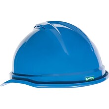 Mine Safety Appliances V-Gard 500 Polyethylene 4-Point Short Brim Bump Cap, Blue (10034019)