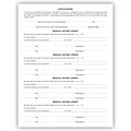 Medical Arts Press® Dental Registration and Medical History Form,  Ledger Stock
