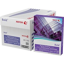 Xerox 8 1/2 x 11 Bold Digital Paper, 28 lbs., 500 Sheets/Ream, 8 Reams/Carton (3R11760)