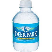 Deer Park Brand 100% Natural Spring Water, 8-Ounce Mini Plastic Bottles, 48/Pack