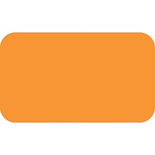 SPS Blank Color-Coding Label, Fluorescent Orange, 7/8H x 1 1/2W, 500 Labels/Roll